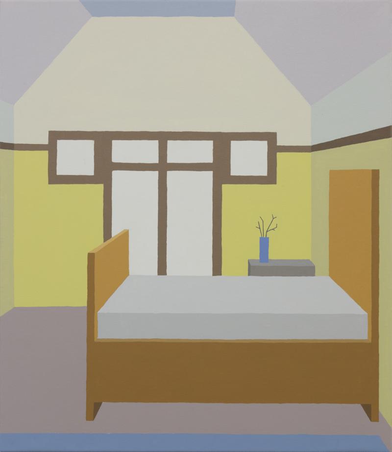 Zsofia Schweger - Bedroom at the Frank Lloyd Wright Home and Studio in Oak Park, Illinois