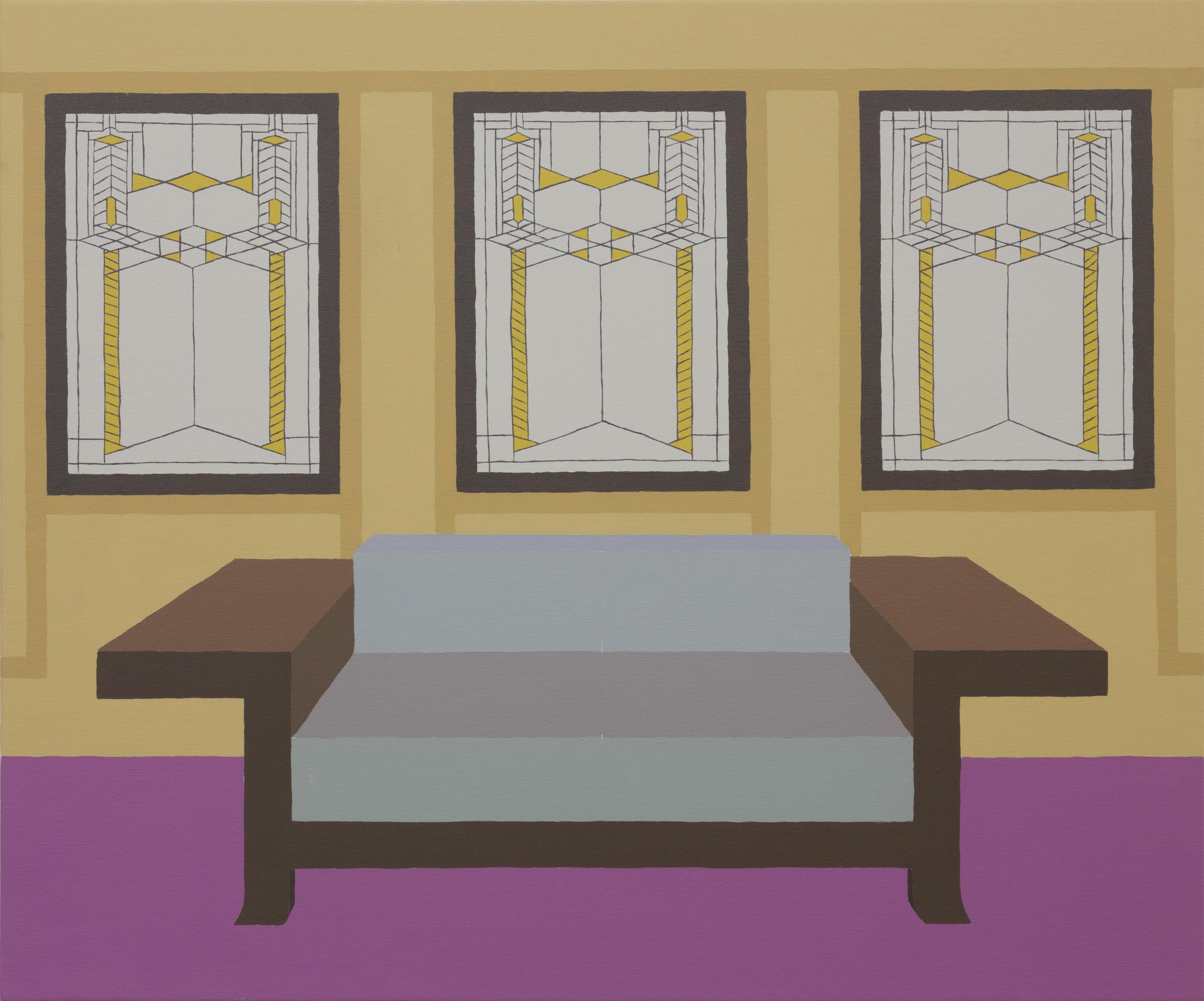 Living Room At The Frederick C Robie House By Frank Lloyd